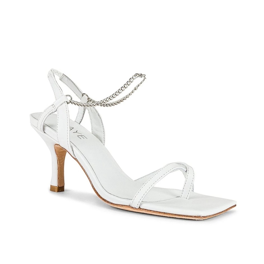 RAYE Margaret Heel in White. Size 8